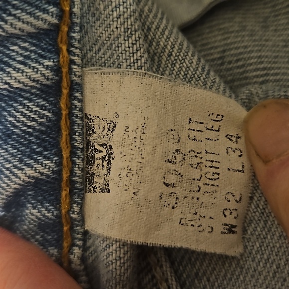 Vintage Levi's Jean's 505 Regular Straight Mens Jeans - Picture 7 of 9